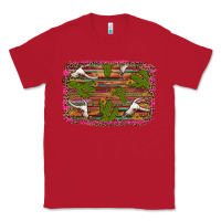 Red cinco de mayo bullskull and cactus Classic Tee - Artiststas