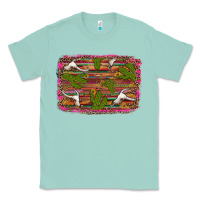Seafoam cinco de mayo bullskull and cactus Classic Tee - Artiststas