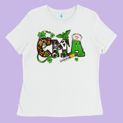 St. Patrick's Day Cma Ladies Tee Designed By Oliviacreatesart