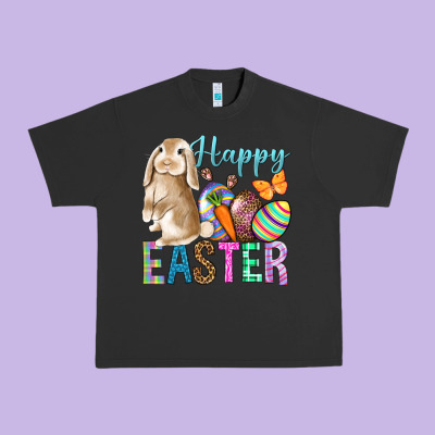 Easter Day With Truck Urban Heavy Tee Designed By Bundleandbundleshop