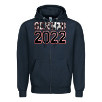 Navy senior soccer Zipper Hoodie - AdoDesignShop