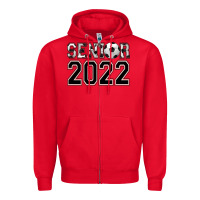 Red senior soccer Zipper Hoodie - AdoDesignShop