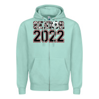 Seafoam senior soccer Zipper Hoodie - AdoDesignShop
