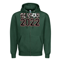 Sports Green senior soccer Zipper Hoodie - AdoDesignShop