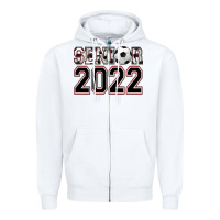 White senior soccer Zipper Hoodie - AdoDesignShop