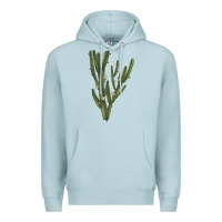 Blue Mist cereus jamacaru Premium Hoodie - LillyAllenDesigns