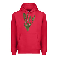 Cardinal cereus jamacaru Premium Hoodie - LillyAllenDesigns