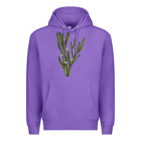 Purple cereus jamacaru Premium Hoodie - LillyAllenDesigns