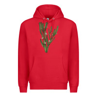 Red cereus jamacaru Premium Hoodie - LillyAllenDesigns