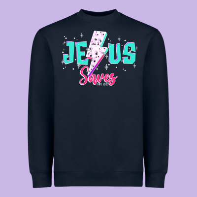 Jesus Saves Heavyweight Sweatshirt Designed By Jahusdesignshop