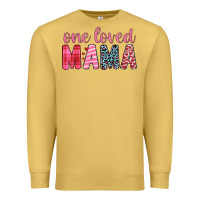 Antique Gold one loved mama Premium Sweatshirt - JahusDesignShop