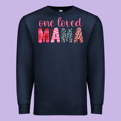 One Loved Mama Premium Sweatshirt Designed By Jahusdesignshop