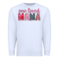 White one loved mama Premium Sweatshirt - JahusDesignShop
