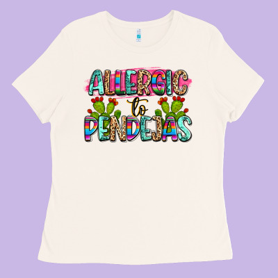 Allergic To Pendejas Mexico Ladies Tee Designed By Fadigitalartstudio