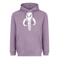 Lavender mandorian skull Heavyweight Hoodie - artisFamous