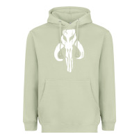 Matcha mandorian skull Heavyweight Hoodie - artisFamous
