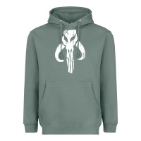 Sage mandorian skull Heavyweight Hoodie - artisFamous