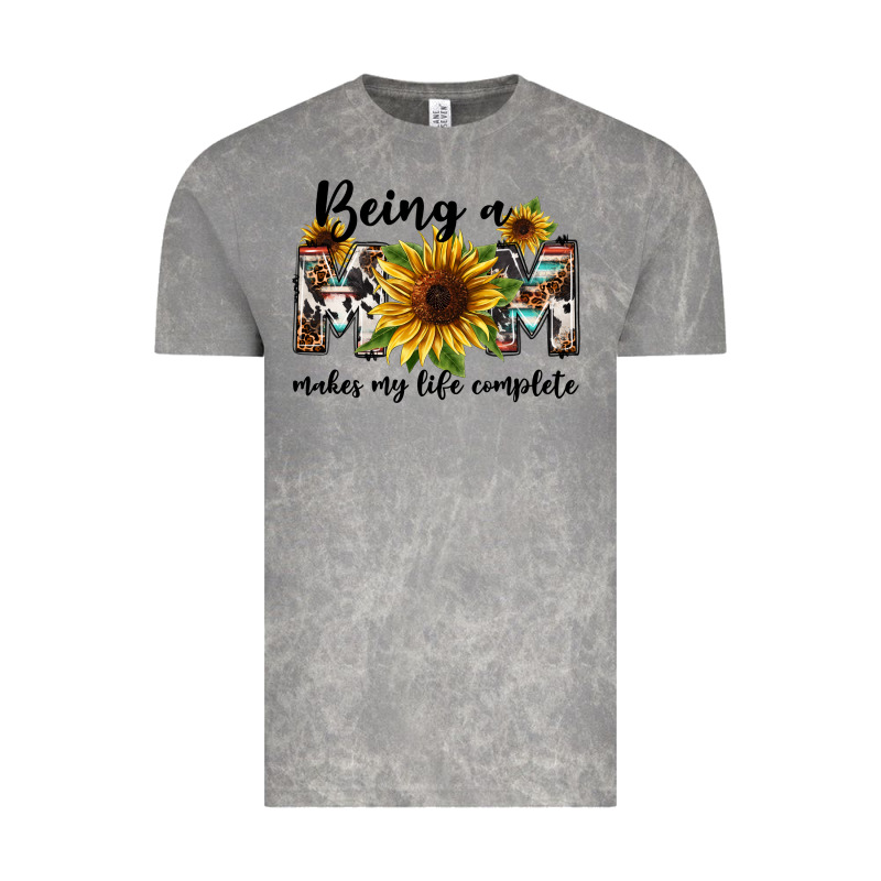 Being A Mom Makes My Life Complete Mother's Day Vintage Tee by FaDigitalArtStudio | Teevron