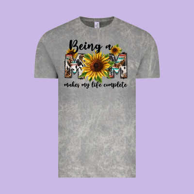 Being A Mom Makes My Life Complete Mother's Day Vintage Tee Designed By Fadigitalartstudio