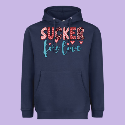 Sucker For Love Heavyweight Hoodie Designed By Jahusdesignshop