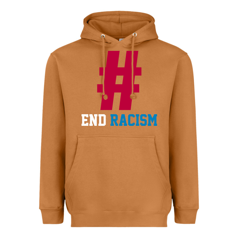 Basic End Racism Resist - Anti Trump Gift Political Heavyweight Hoodie by artisFamous | Teevron