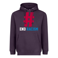 Plum Basic End Racism Resist - Anti Trump Gift Political Heavyweight Hoodie - artisFamous