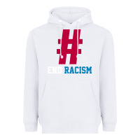 White Basic End Racism Resist - Anti Trump Gift Political Heavyweight Hoodie - artisFamous