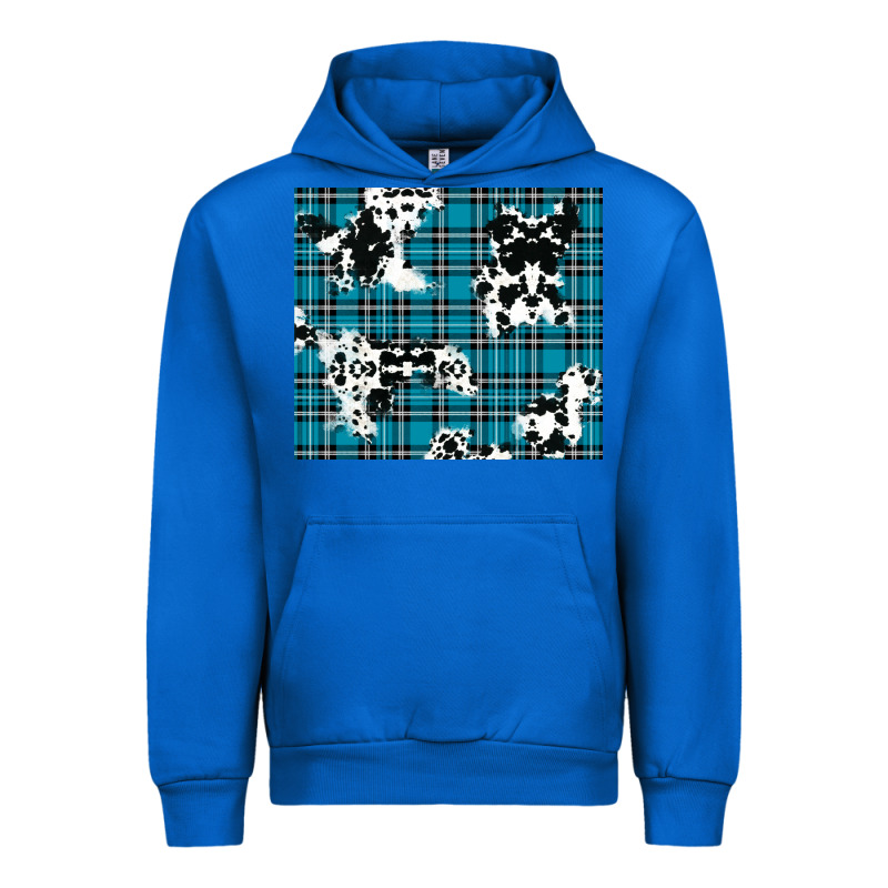 Winter Plaid And Cowhide Pattern Urban Hoodie by RanaPortraitStore | Teevron