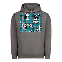 Pigment Tornado winter plaid and cowhide pattern Urban Hoodie - RanaPortraitStore