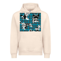 Sandshell winter plaid and cowhide pattern Urban Hoodie - RanaPortraitStore