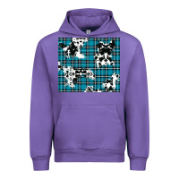Tulip winter plaid and cowhide pattern Urban Hoodie - RanaPortraitStore