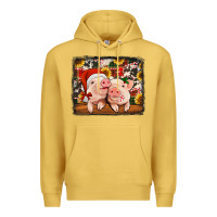 Christmas Pigs Premium Hoodie | Teevron