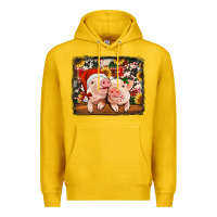 Lemon christmas pigs Premium Hoodie - Jasminsmagicworld