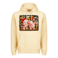 Pina Colada christmas pigs Premium Hoodie - Jasminsmagicworld
