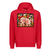 Red christmas pigs Premium Hoodie - Jasminsmagicworld