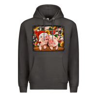 Smoke christmas pigs Premium Hoodie - Jasminsmagicworld
