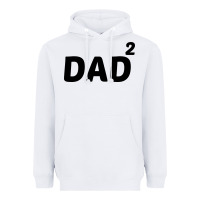 White dad squared Heavyweight Hoodie - artisFamous
