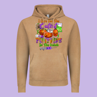 I Care For The Cutest Pumpkins In The Patch Vintage Hoodie Designed By Bundleandbundleshop