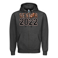 Charcoal Heather senior football Zipper Hoodie - AdoDesignShop