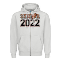 Dove Grey senior football Zipper Hoodie - AdoDesignShop