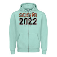 Seafoam senior football Zipper Hoodie - AdoDesignShop