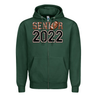 Sports Green senior football Zipper Hoodie - AdoDesignShop