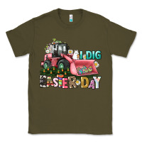 Army Green I dig Easter Day Classic Tee - HowdyJamesFarm