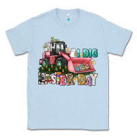 Dusty Blue I dig Easter Day Classic Tee - HowdyJamesFarm