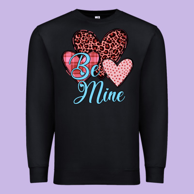 Hearts Be Mine Premium Sweatshirt Designed By Jahusdesignshop
