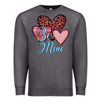 Charcoal Heather hearts be mine Premium Sweatshirt - JahusDesignShop