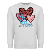 Dove Grey hearts be mine Premium Sweatshirt - JahusDesignShop