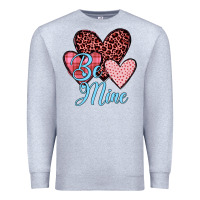 Heather Grey hearts be mine Premium Sweatshirt - JahusDesignShop