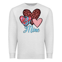 Oatmeal Heather hearts be mine Premium Sweatshirt - JahusDesignShop
