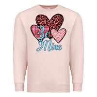 Pale Pink hearts be mine Premium Sweatshirt - JahusDesignShop